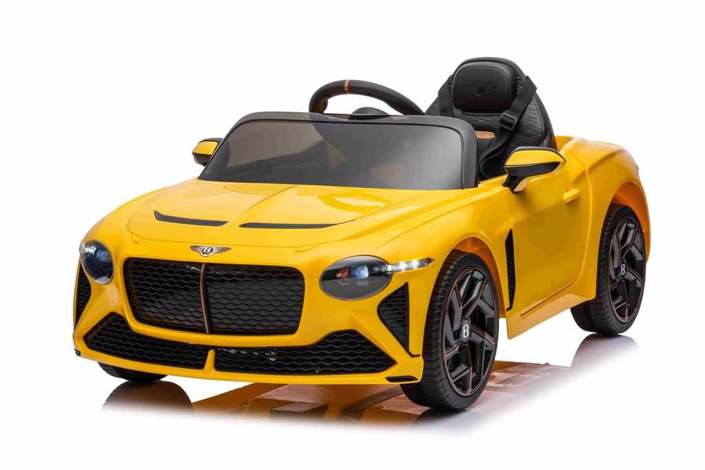 Mașină electrică Bentley Bacalar (încărcare maximă 30 kg, scaune din piele, baterie 12V7Ah, 4 motoare de 45W, telecomandă, roți moi - EVA, dimensiuni 108x65x45 cm) art. JE1008