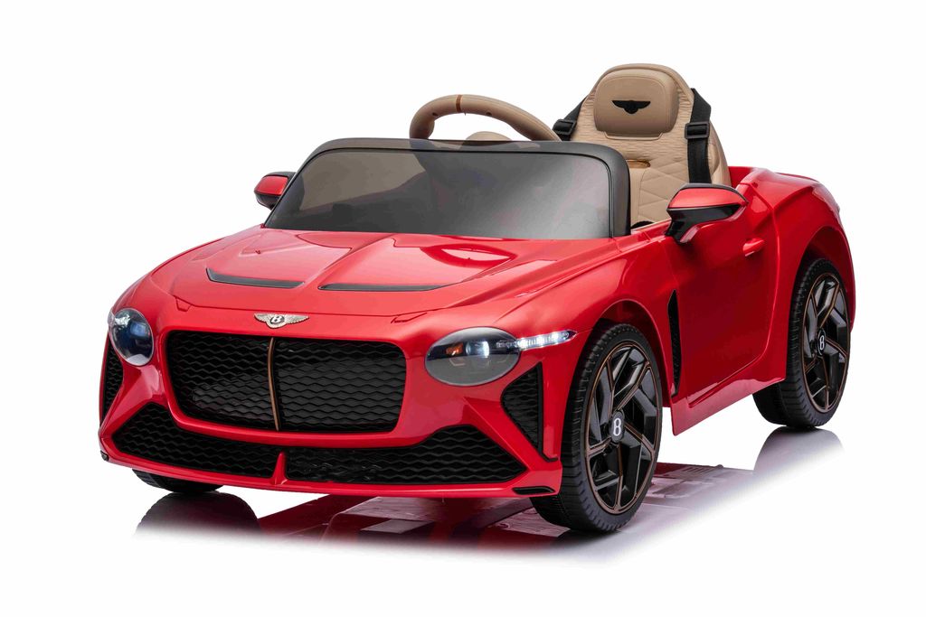 Mașină electrică Bentley Bacalar (încărcare maximă 30 kg, scaune din piele, baterie 12V7Ah, 4 motoare de 45W, telecomandă, roți moi - EVA, dimensiuni 108x65x45 cm) art. JE1008