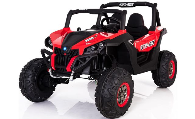 ATV cu sarcina maximă 40 kg (scaune din piele, 12 V 10Ah*2, MP-3, 4 motoare, telecomandă, roți moi - EVA, dimensiuni 124x82.6x81 cm) Articol MX603