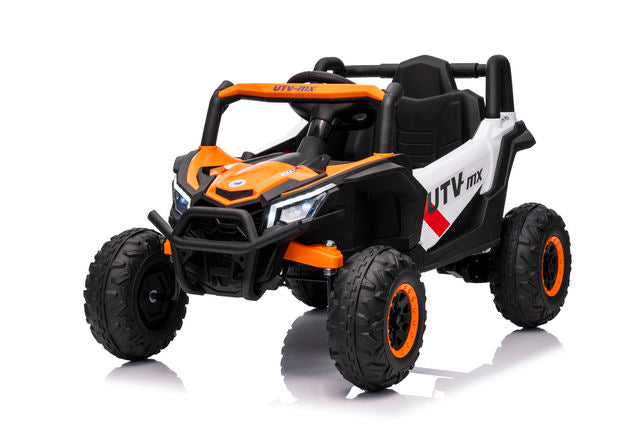 ATV, încărcare maximă 30 kg (scaune din piele, 12V 10Ah1, MP-3, 4 motoare, telecomandă, roți moi EVA, dimensiuni 96×60×45 CM) Art. MX631