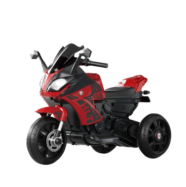 Motocicletă 12V4.5AH*1, 2 motoare, roți moi EVA, scaun din piele, capacitate maximă de încărcare 15 kg, dimensiuni (82x52x58 cm), art. RT09
