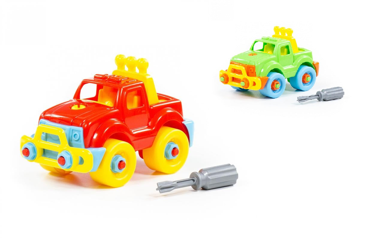 Constructor-vehicul "Jeep" (22 elemente) (în pungă) (Polesie) art. 78216