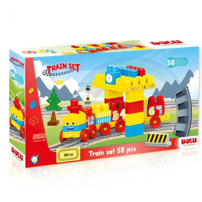 Construcție "Prima mea cale ferată" (58 piese) Dolu art. 5081