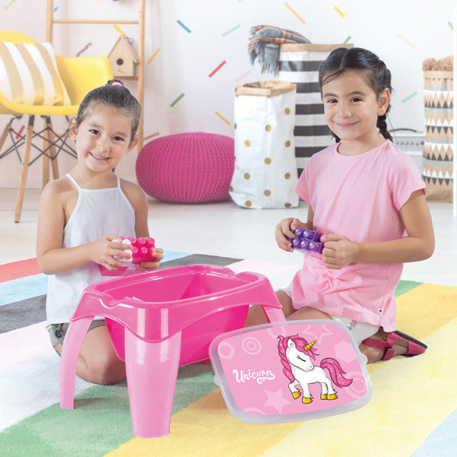 Măsuță pentru joc cu constructorul Unicorn, 30 de piese, Dolu cod.2598, 45969