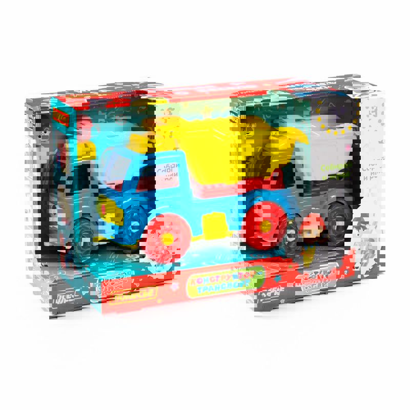 "Constructor transport 'Automobil-basculant' (27 elemente) (în cutie) cod. 84811"