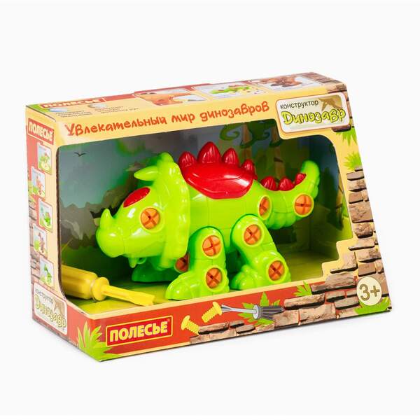 Constructor dinozaur 'Triceratops' (32 piese) (în cutie) (Polesie) art. 76816