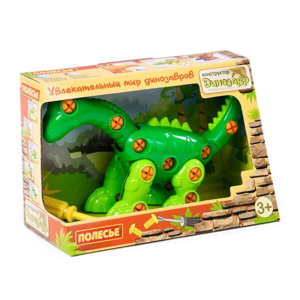 Constructor dinozaur "Diplodocus" (35 de elemente) (în cutie) (Polesie) art.77165