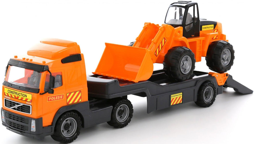 „Volvo”, autotractor cu remorcă + tractor încărcător (în plasă) (Polesie) Art.36803