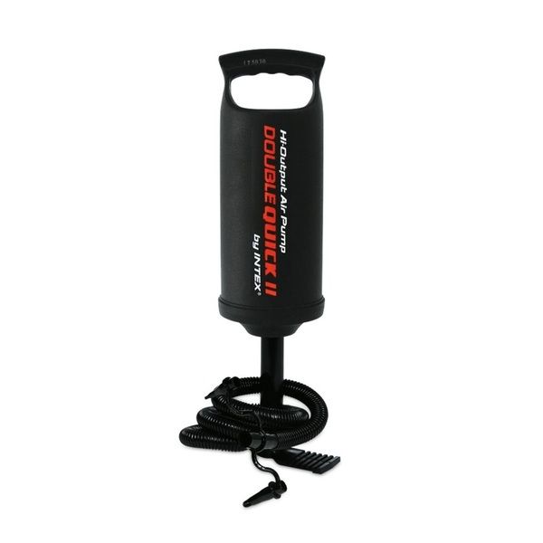 INTEX Pompa de aer manuală „Double Quick II”, furtun cu 3 duze, 36 cm, 68614