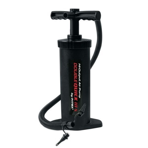 INTEX Pompa de aer manuală „Double Quick III S”, furtun cu 3 duze, 37 cm, 68605