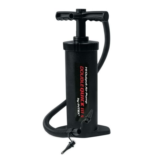 INTEX Pompa de aer manuală „Double Quick III”, furtun cu 4 duze, 48 cm, 68615