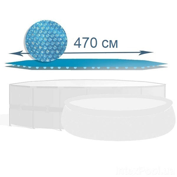 INTEX Husă solară D 470 cm pentru piscine rotunde cu D 488 cm, 29024