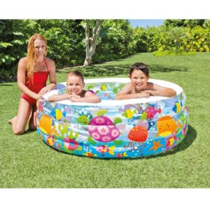INTEX Piscină gonflabilă pentru copii cu baza gonflabilă 152×56 cm, 360 litre, art.58480