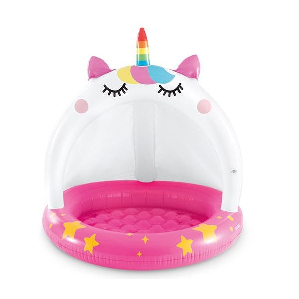 INTEX Piscină gonflabilă pentru copii cu baldachin „Unicorn” 102х102 cm, 45 L, art.58438