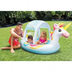 INTEX Piscină gonflabilă pentru copii cu baldachin „Unicorn” 254x132x109 cm, 130 L,
art.58435