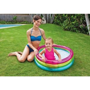INTEX Piscină gonflabilă pentru copii “Curcubeu” 86×25 cm, 63 L, art.57104