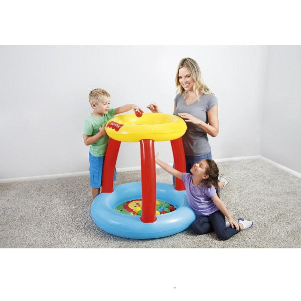 Bestway Centru de joc 89x89x84cm ANIMĂLUȚE Fisher Price cu mingiuțe (15b), 93541BW