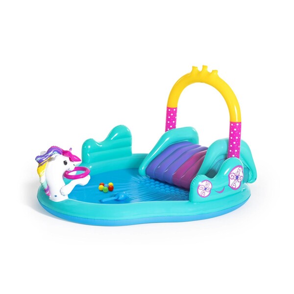 Bestway Centrul de joc gonflabil Unicorn, 274х198х137cm, 220L, 53097BW