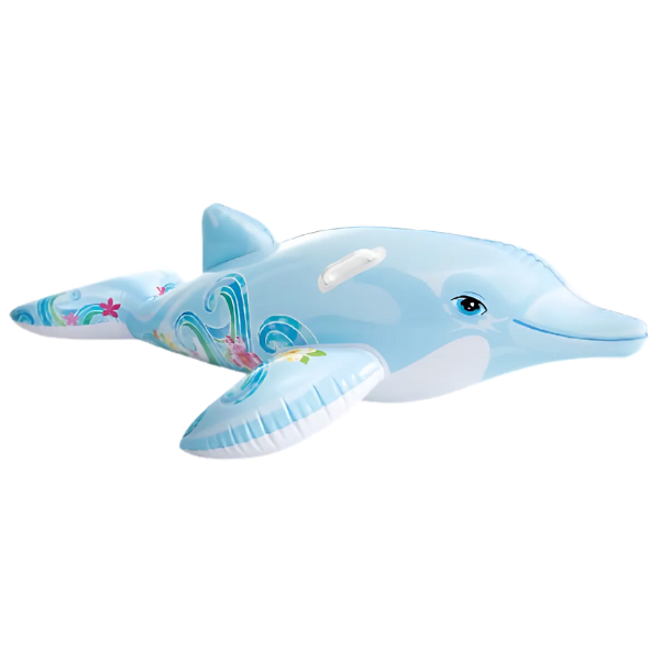 Plutitor gonflabil DELFIN cu mâner, 175x66 cm, art. 58535