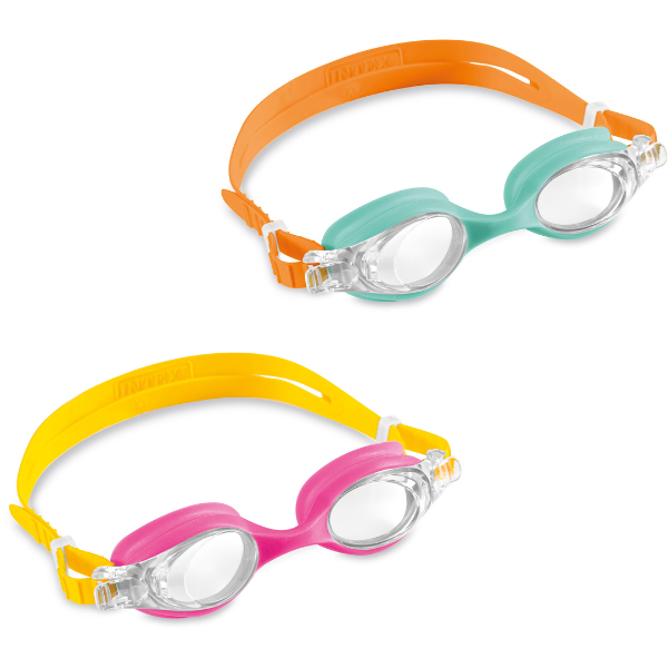 INTEX Set ochelari pentru înot copii, 3-8 ani, 2 buc în 1 ambalaj, art.55693
