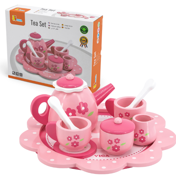 Veselă din lemn „Set de ceai”, art.44543