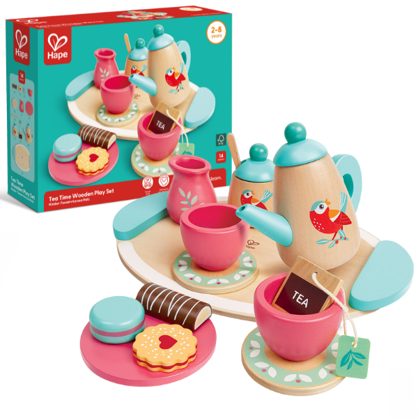 Set de joc din lemn „Timpul pentru ceai” art.E3207