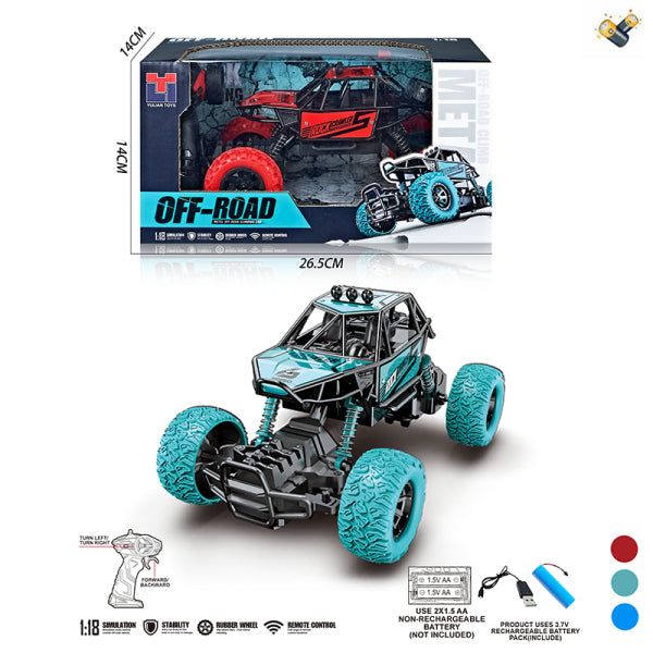 007414 Masina din metal 1:18 cu R/C cu acumulator
