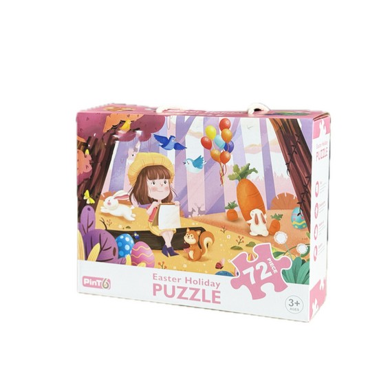 Puzzle „Sărbătoarea Paștelui“ 3+, 72 piese, 8×8 cm, 3 modele D2410-1648