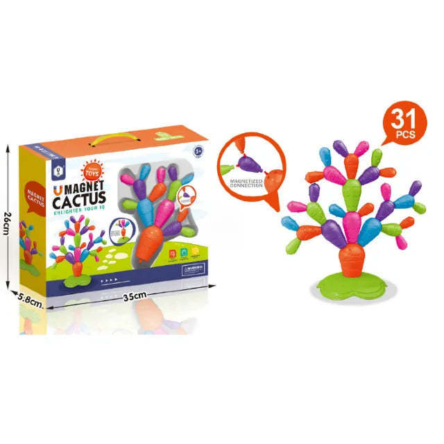 Cactus Magnetic Educativ 31 Piese - Distracție și Dezvoltare, 20441