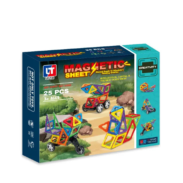 Constructor Magnetic cu Figuri Geometrice, 25 piese 21699