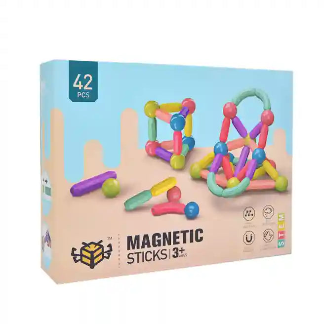 Constructor magnetic "Magnetic Sticks" (42 el.), cod 592050