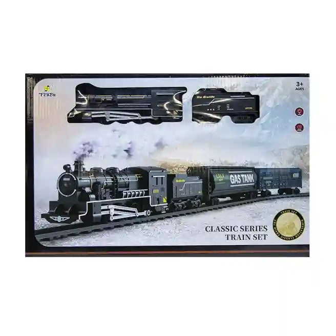 Set de joacă Calea ferata + 4 vagoane "Classic Train Series", cu lumină și sunet, cod 632030
