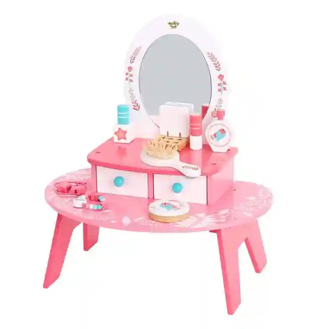 Măsuță pentru machiaj Tooky Toy din lemn, cod 57342