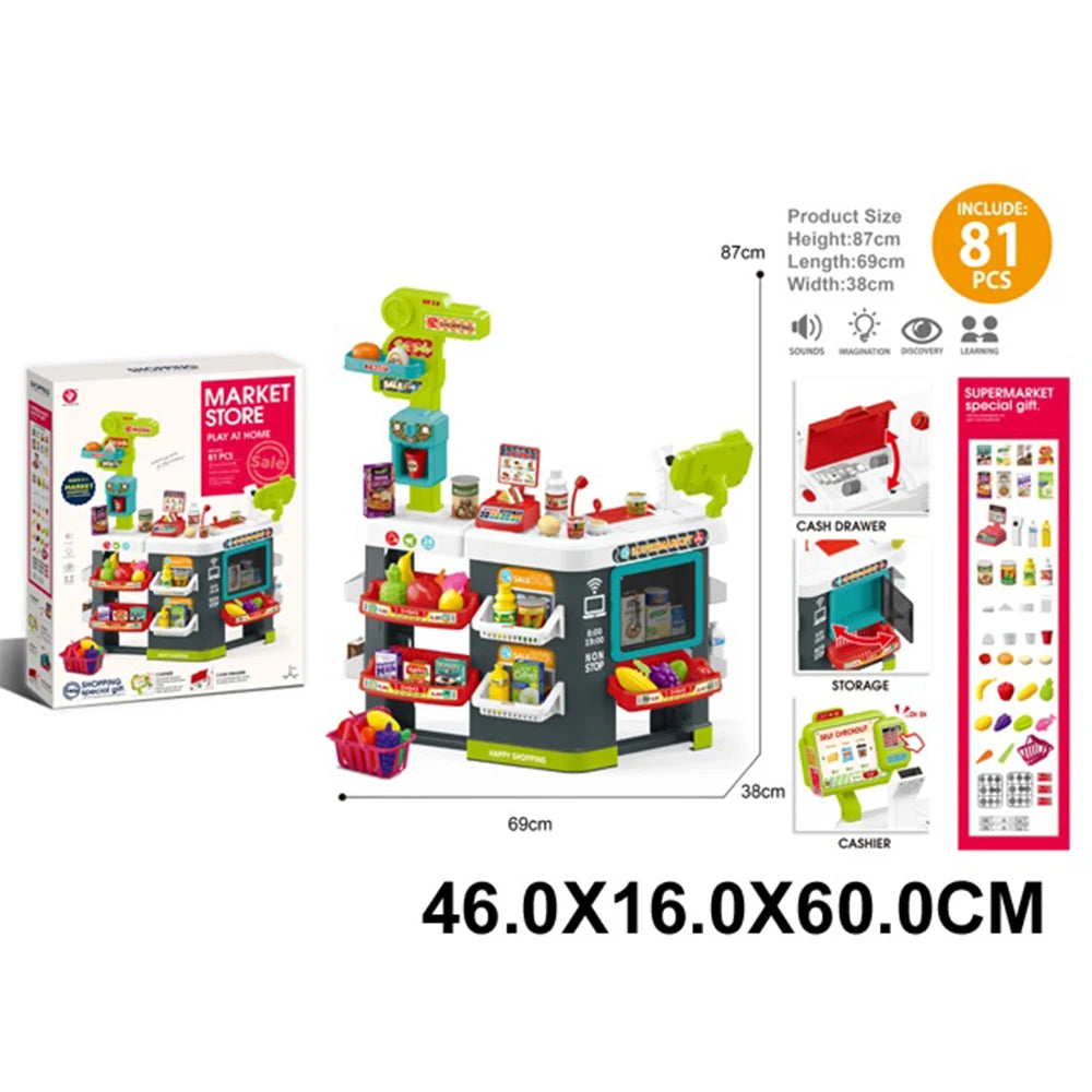 Supermarket in set cu accesorii, 53811