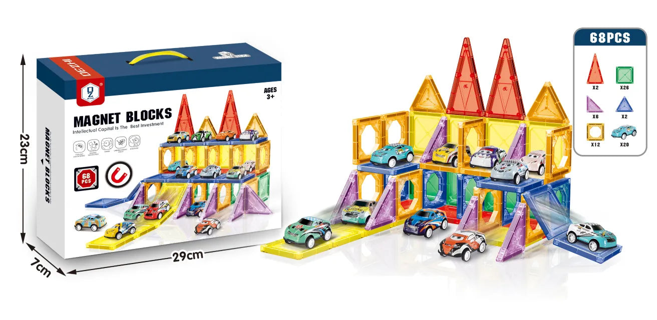 23106
Set Inteligent de constructie MAGNETIC, 68 piese