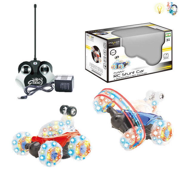 006882 Masina Stunt cu R/C cu acumulator cu muzica si lumini