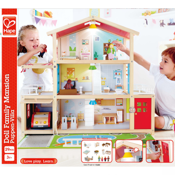 Căsuță pentru păpuși „Reședința familiei” 80,2 × 29 × 72,2 cm, E3405