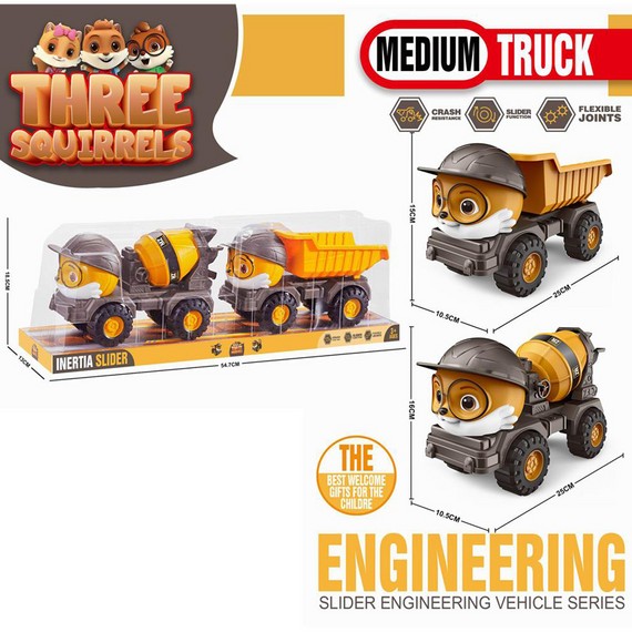 Concrete + Truck Ștrumfi Plastic MKU630104