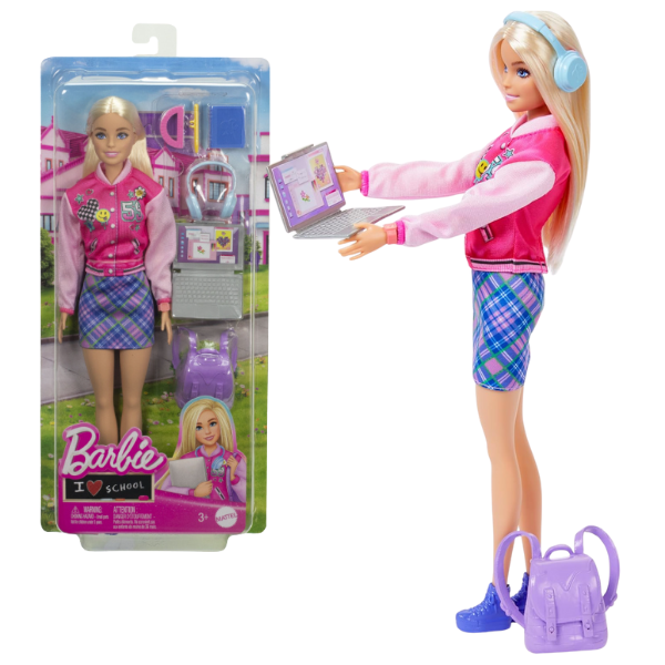 Păpușa Barbie „Costumul Școlar Fericit” HRG84 (mg)