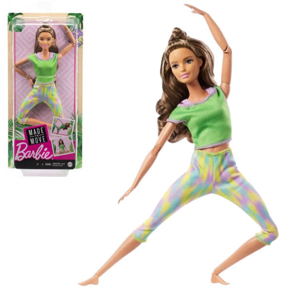 Păpușa Barbie „Made to Move” (blondă) GXF05 (mg)