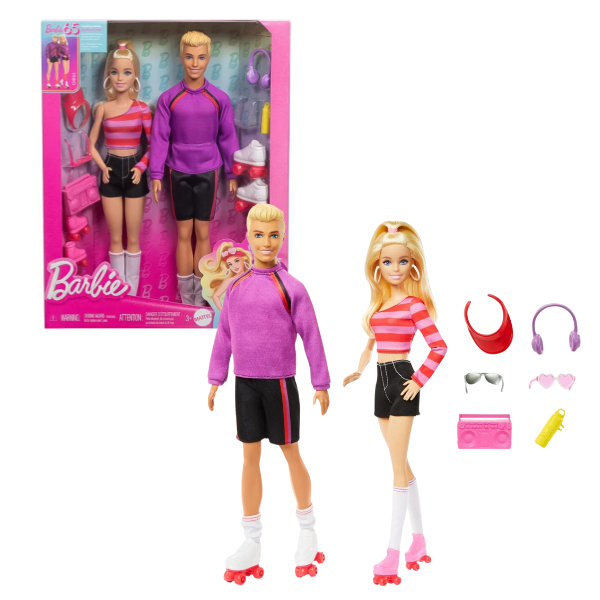 Set de păpuși Barbie și Ken, cu accesorii HXK90
