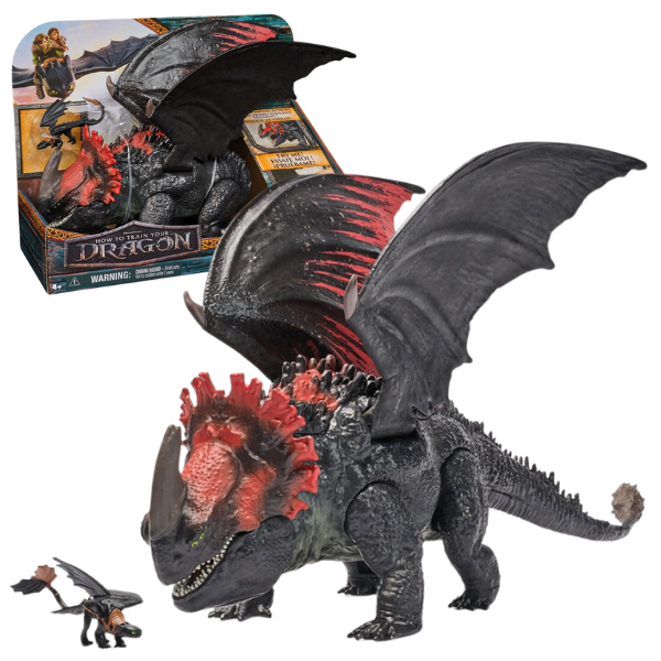 Figurină dragon Red Death cu mini-Toothless „Cum să îți dresezi dragonul” 6072650 (mg)