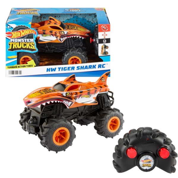 Hot Wheels Monster Truck 1:24 „Rechinul Tigru de Neoprit” HNV03