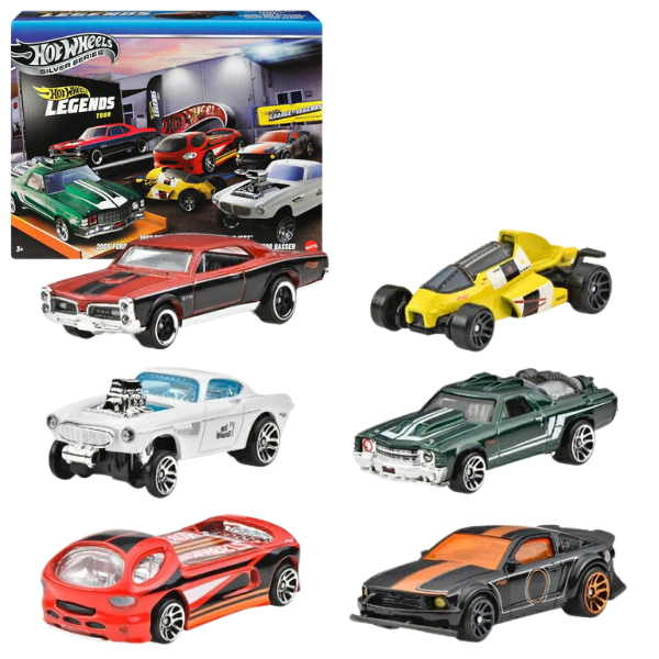 Set de mașinuțe colecționabile Hot Wheels „Turul Legendelor” 1:64 JBY78