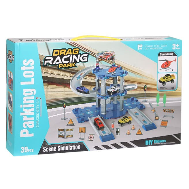 Set Big Parking "Parc de curse" 39 elemente, cod 880074
