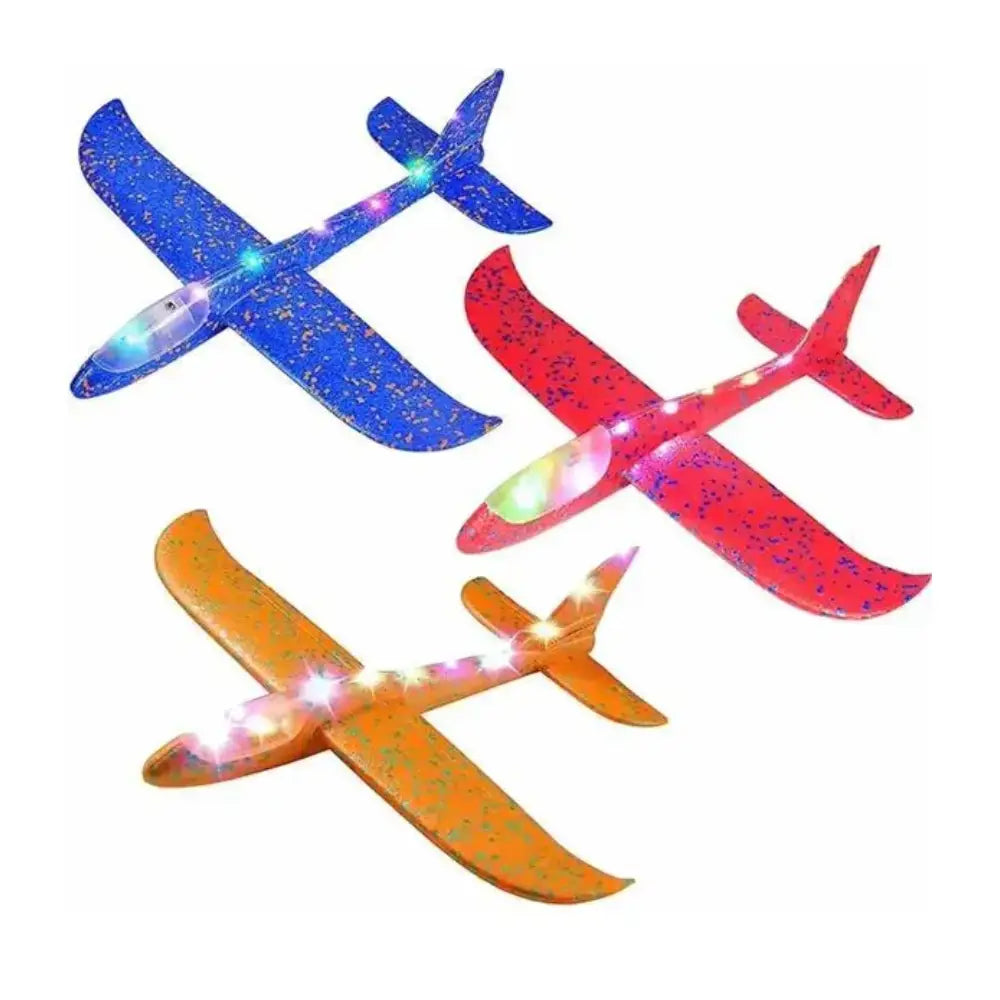 Jucarie avion din penoplast cu lumini 04121