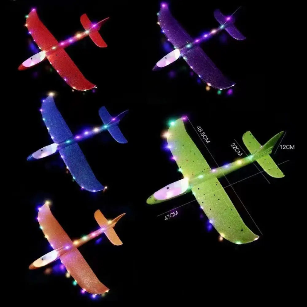 Jucarie avion din penoplast cu lumini 04138