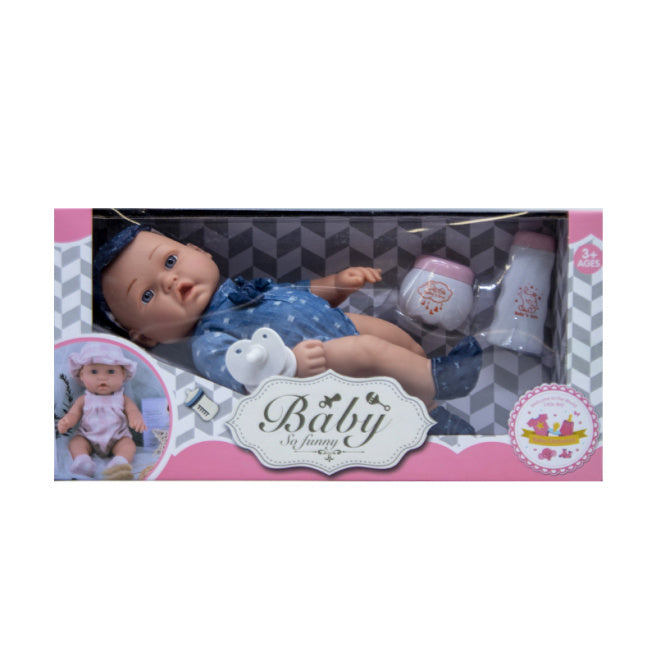 Куколка 45 см в серой шапочке, код 622026
