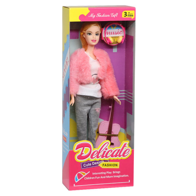Păpușa „Fermecătoare” cu chitară, cod 880270, 880268, 880269