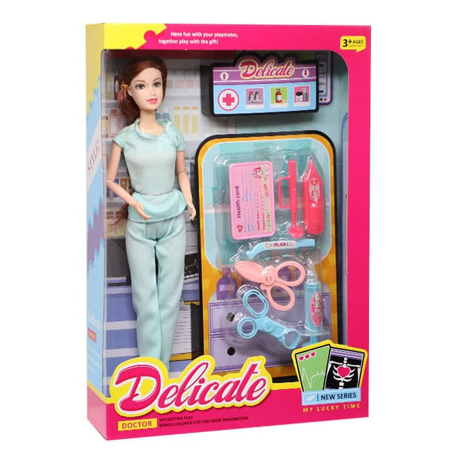 Păpușa „Farmacist”, 29 cm, în formă, cod 880294, 880293